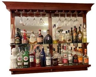 Lot 035-1
Back Bar Mirror Shelf and Glass Rack