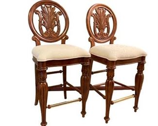 Lot 057
Pulaski Edwardian Wood Barstools