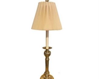 Lot 058
Stiffel Traditional Brass Finish Occasional Table Lamp