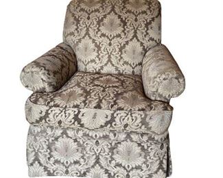 Lot 058-
Henredon Collection Rolled Arm Chair