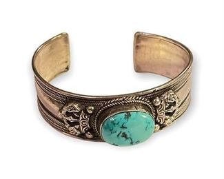 Lot 182a
Sterling 925 Turquoise Cuff Bracelet