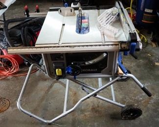 Kobalt 10" Electric Collapsible Table Saw, Model KT1015, Includes Accessories