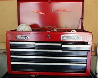 Craftsman 6 Drawer Top Box, 15" x 26" x 12", Contents Include Brake Bleed System, Wrenches, Flash Light, Mechanics Mirror, Levels And More