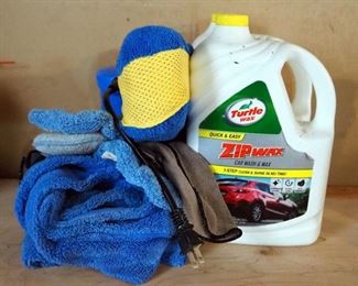 Turtle Wax Electric Buffer With Pads, Turtle Wax Zip Wax, Qty 2, 1 Partial, 1 Full, And More