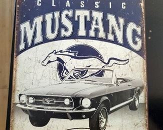 Ford Wall Decor, Qty 2, White Board And Route 66 License Plate Cover