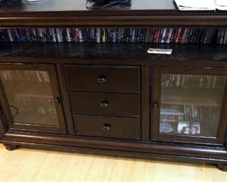 Three Drawer Credenza With Glass Panel Doors, 36" x 60" x 16"