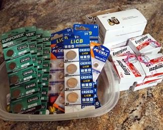 Battery Assortment, Energizer AA, EENStone, Button Batteries, CR123A, CR2032, LR754 And More