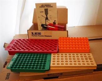 Loading Blocks Qty. 4, And Lee Perfect Powder Measure In Box