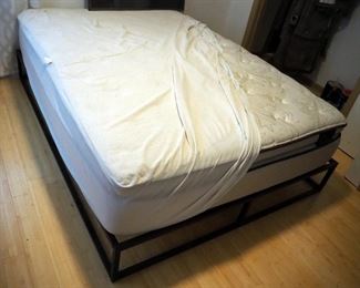 Donovan Mattress, 78" x 58" x 14" And Metal Frame, 10" Tall Modern Design