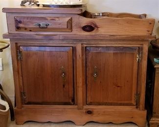 All wood vintage dry sink