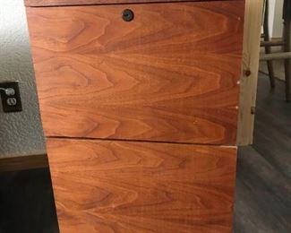 Wood Face File Cabinet