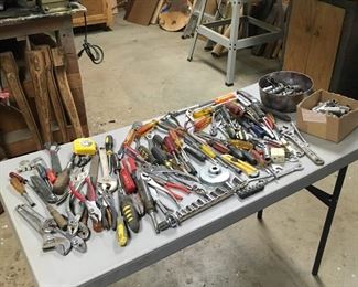 We got a whole second building full of power tools, hand tools and some seriously antique tools!