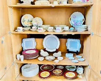 Wedgwood Queen’s ware and hand painted china