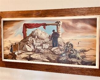 Oil/canvas signed Mounet 