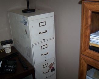 FOUR-DRAWER METAL FILE CABINET