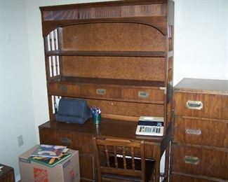 BOOKCASE DESK & CHAIR