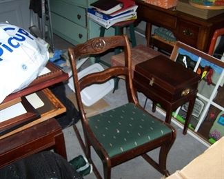 ROSE-BACK ROCKER & SMALL STANDS