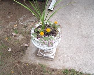 CONCRETE URN-- THERE ARE SEVERAL OF THESE