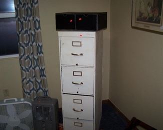 FILE CABINET, FAN & NEW HEATER