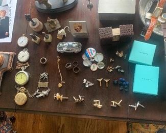 Antique and vintage jewelry and watches. 