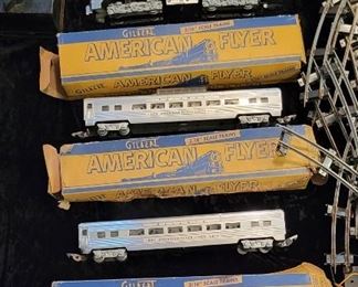 American Flyer train set by Gilbert.  