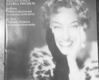 Gloria Swanson sale catalog which goes with her bronze. 