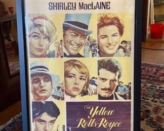 Original poster from the YELLOW ROLLS ROYCE film. 
