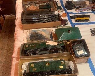 1920 original American Flyer train set. Including original boxes, engine and track. This was a Christmas gift to the owner’s father in 1926. 