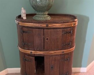 Barrel style cabinet