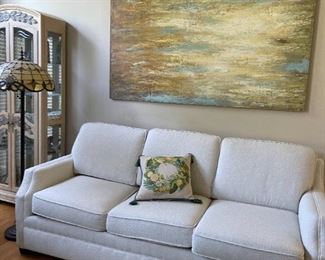 Contemporary Sofa / Couch, Painting, Lamp