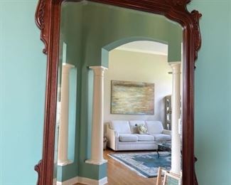 Wood Framed Wall Mirror