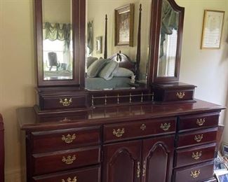 Contemporary Dresser with Mirror