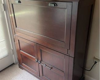Drop Down Desk Cabinet