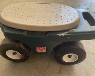 Garden Seat / Container On Wheels