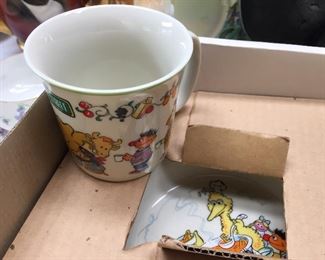 Vintage Sesame Street Children's China Set by Gorham