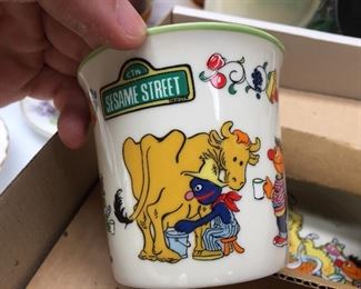 Vintage Sesame Street Children's China Set by Gorham