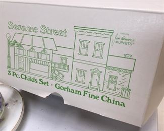 Vintage Sesame Street Children's China Set by Gorham