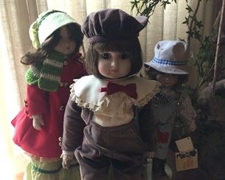 Vintage Holly Hobbie China Dolls by Gorham
