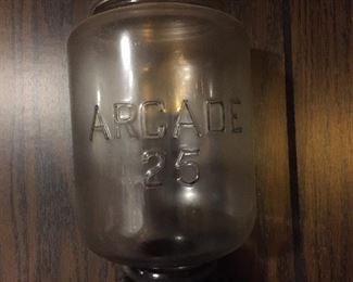 Antique Arcade Crystal Wall Mounted Coffee Grinder