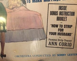 Vintage Erotica 1960s "How to Strip For Your Husband" Album