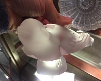 Lalique Crystal Bird Sculpture