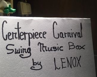 Centerpiece Carnival Swing Music Box by LENOX