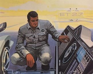 Midcentury Syd Mead Futuristic Automotive Car Art Prints