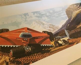 Midcentury Syd Mead Futuristic Automotive Car Art Prints