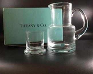 Tiffany Co. Crystal Bedside Water Carafe Pitcher