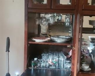 Lighted Cabinet w/bar