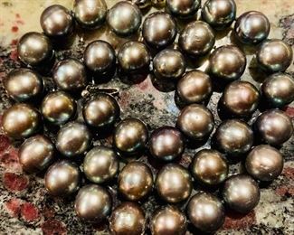 Cultured freshwater pearls.