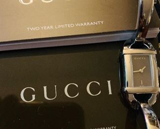 Gucci 6800L Square Face Watch Stainless Steel SS Ladies GUCCI