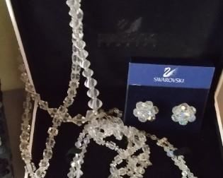 Swarovski Crystal Necklace and Earings