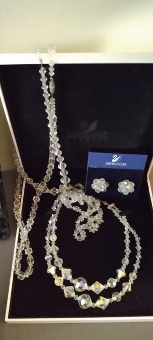 Swarovski Crystal Necklace and Earings